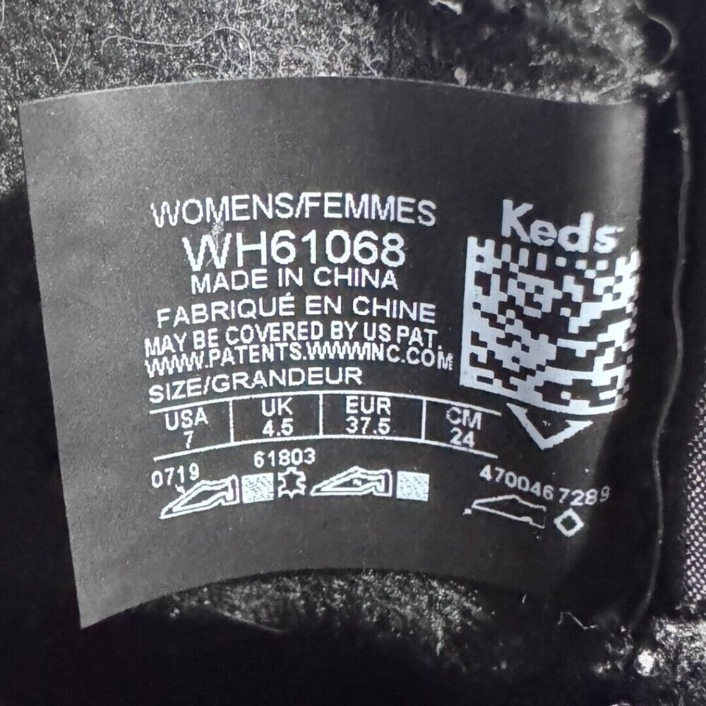 Keds woman's boots size US 7 BLACK WH61068 HIKING SCOUT - Picture 7 of 7